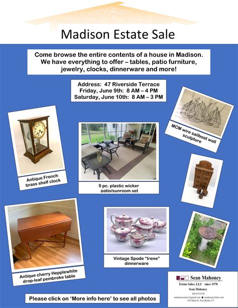 Listed by Executive Estate Auctions. . Madison estate sales